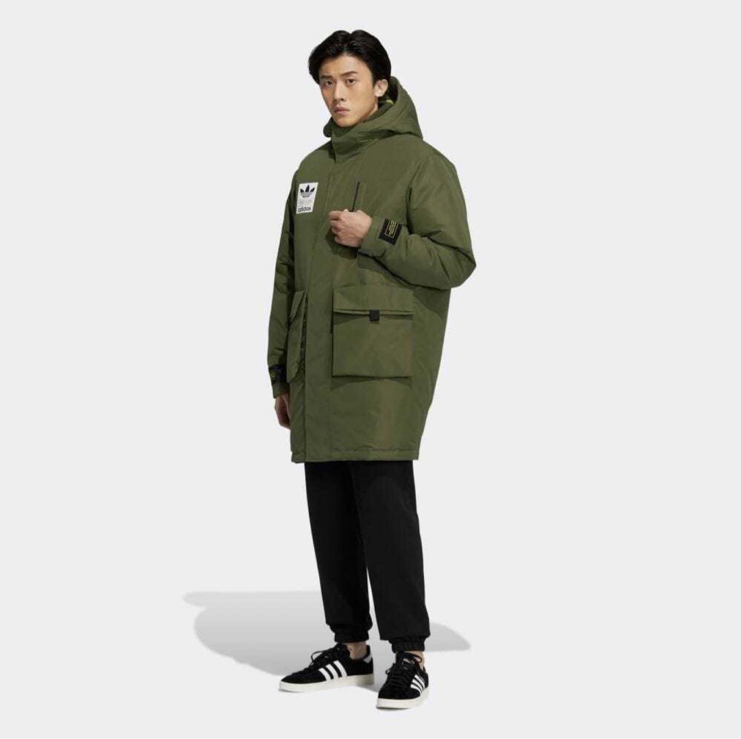 アディダスオリジナルス2 in 1 レイヤード ダウンジャケット　adidas