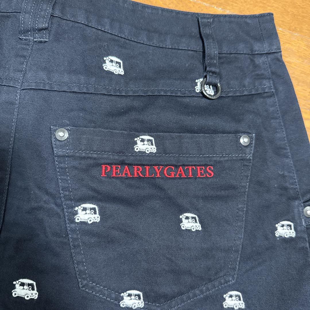OUTLET SALE- 訳あり品など大放出 コットン GATES PEARLY パーリーゲイツ ゴルフスカート 総 刺繍 レディースウェア