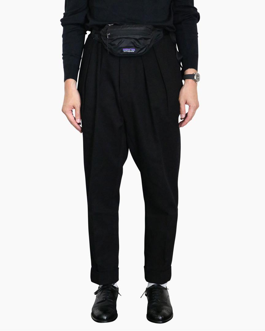 NEAT Cotton Kersey tapered 46 BLACK鬼カルゼ