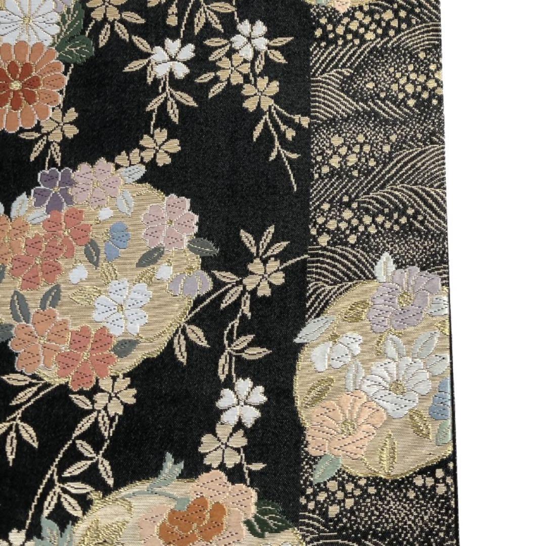 袋帯 花紋 牡丹 梅 桐の花 桜 菊 萩 椿 枝垂れ桜 着物 034a dΩ
