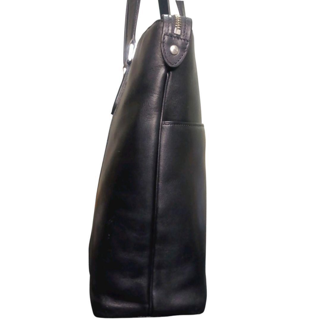 ✨PORTER SORT オールレザー 大容量 自立 PC収納 トートバッグ 黒