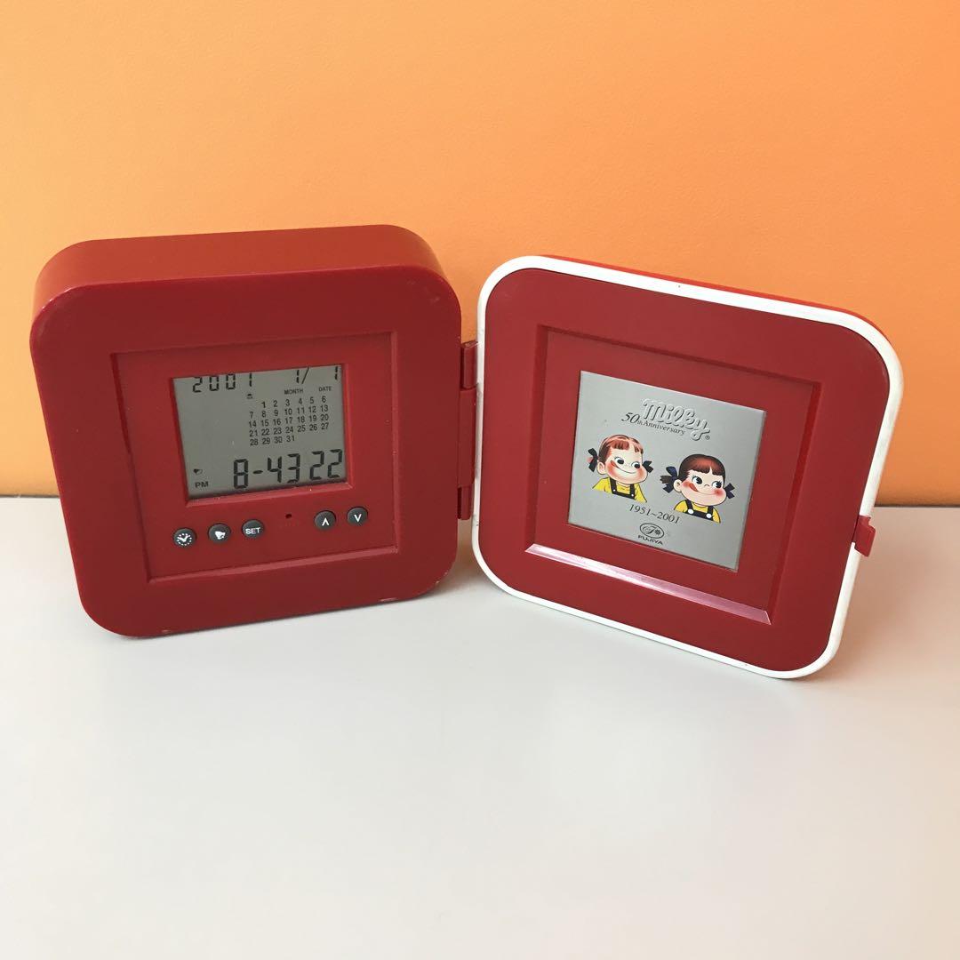 未使用 FUJIYA/不二家 ミルキー目覚まし時計 プレゼント