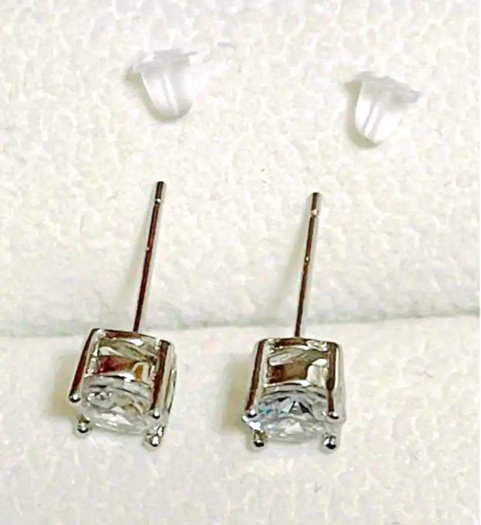 最も優遇 最高品質✨】 1粒ダイヤ ピアス SONAダイヤ 6mm4爪 アクセサリー