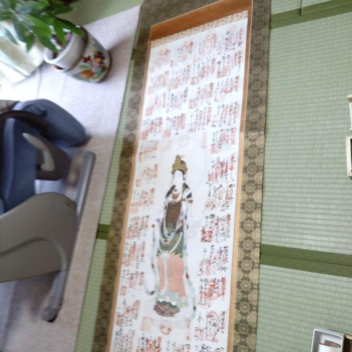 手描き仏像掛け軸 書道