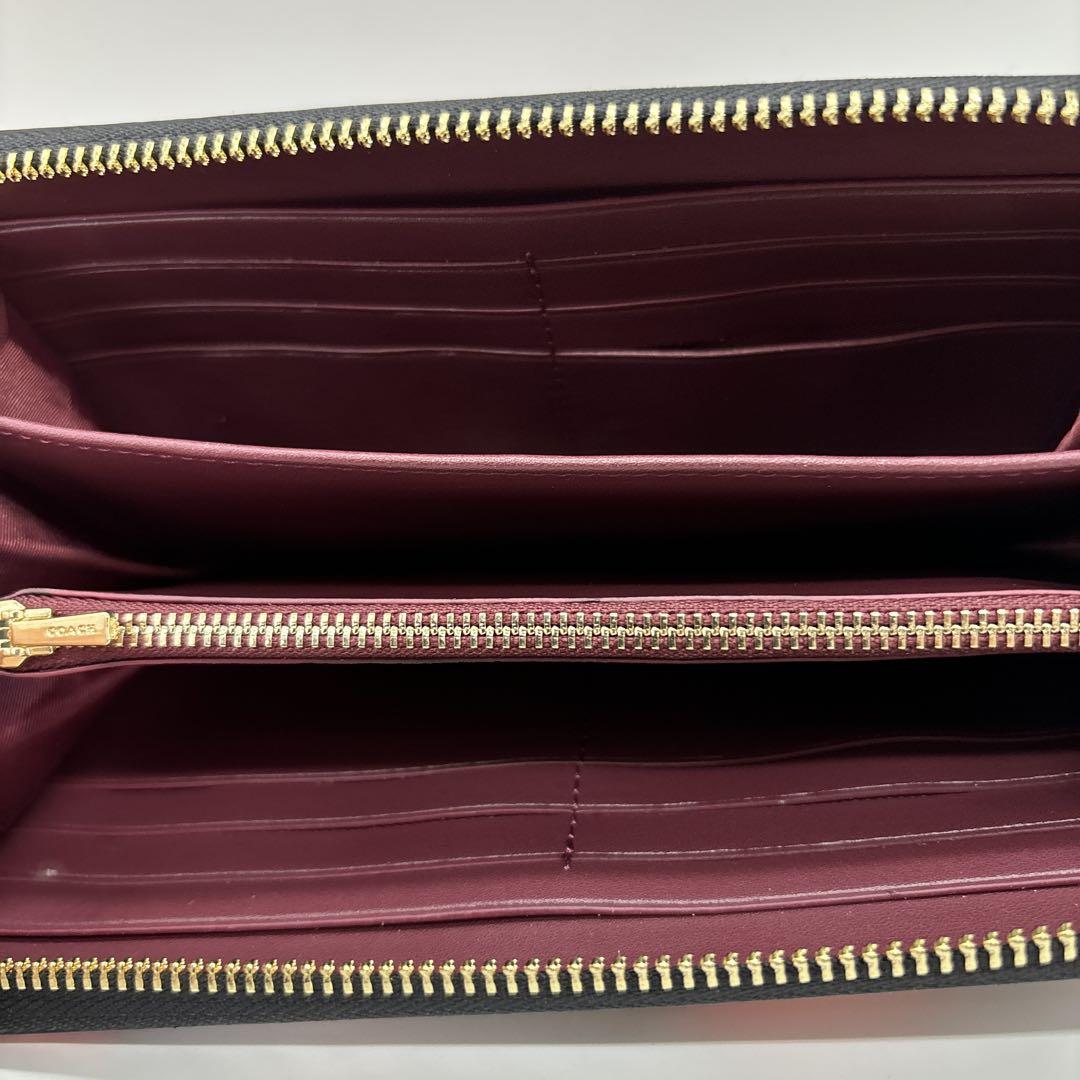 【新品未使用】COACH/コーチ　レディース長財布CH531 ブラックマルチ 新品未使用】COACH/コーチ レディース長財布CH531 ブラック