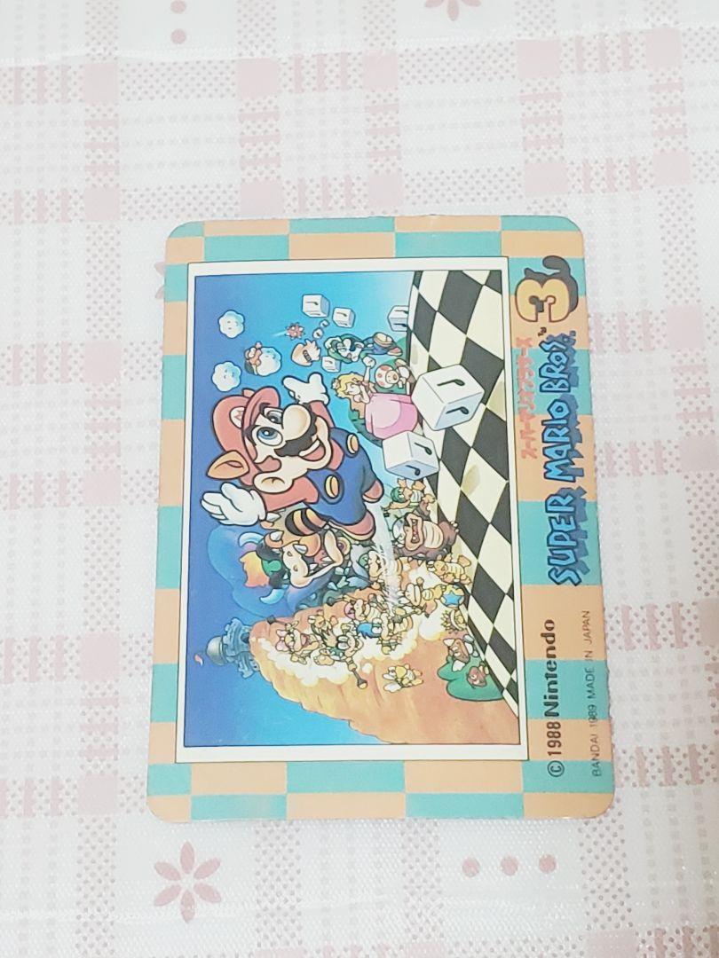 スーパーマリオブラザーズ3　No.4　しっぽマリオ　カード　キラ