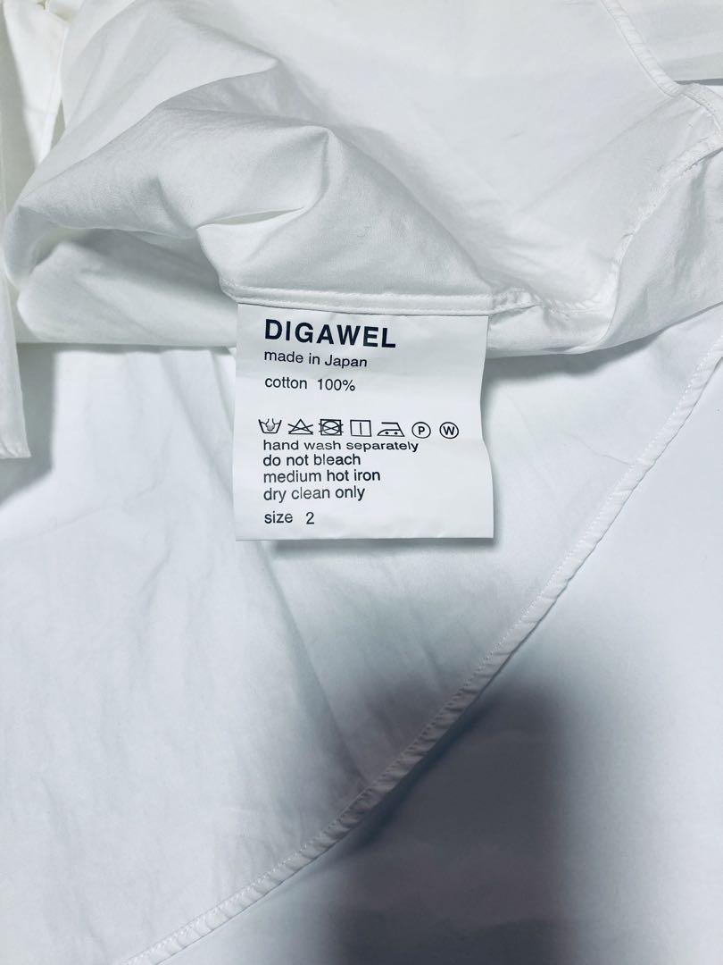 DIGAWEL ディガウェル　ホワイト　シャツ　サイズ2