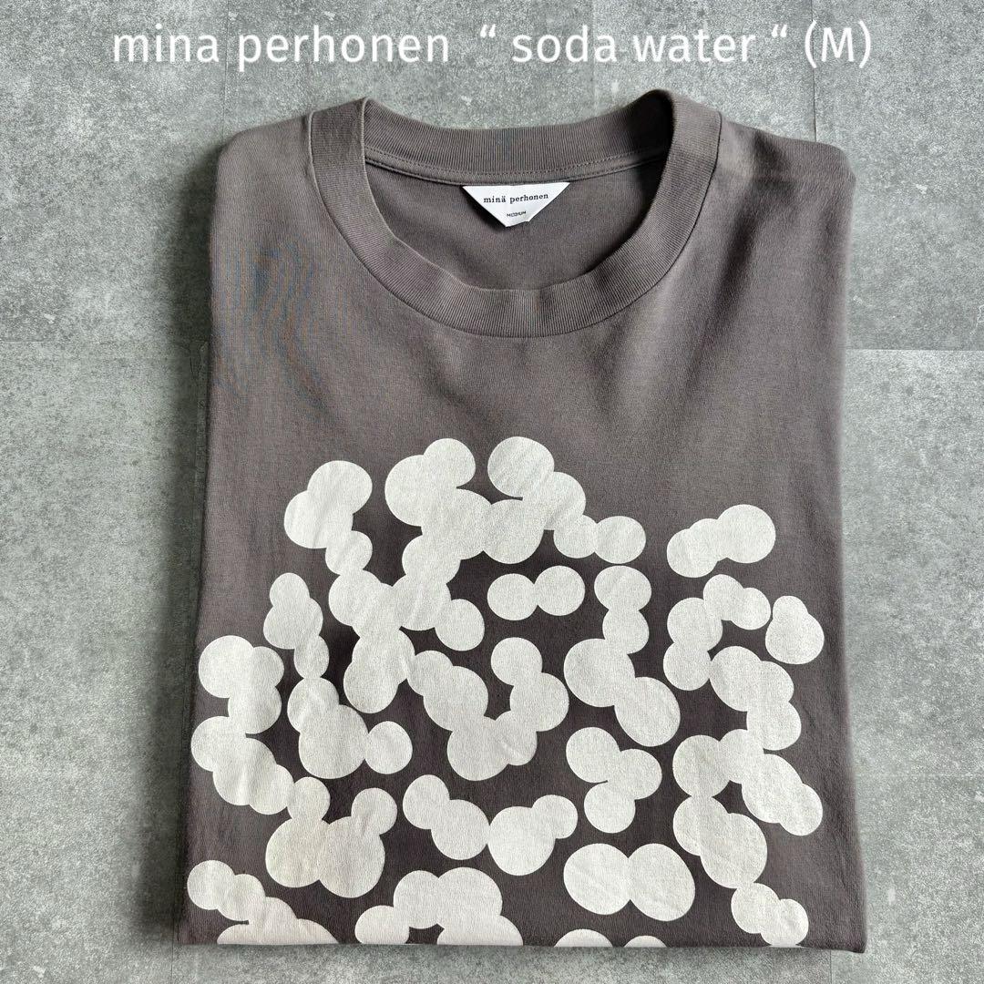 ミナペルホネン 長袖カットソー soda water ロンT グレー M