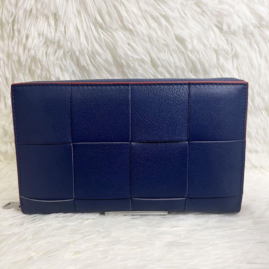 【美品】ボッテガヴェネタ 財布 カセット ジップアラウンドウォレット マキシ