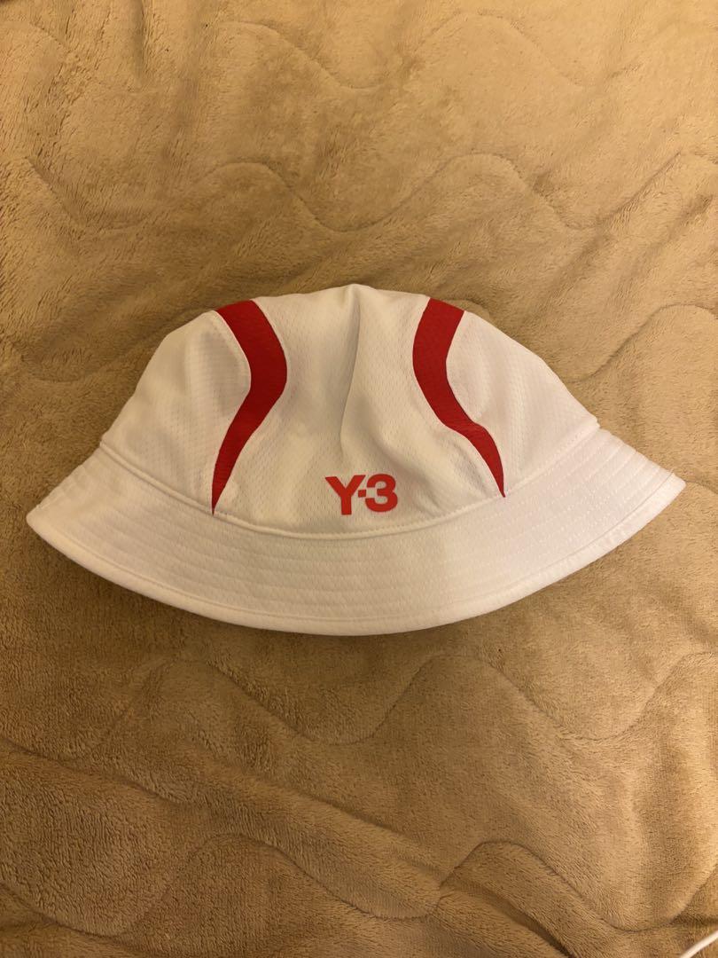 y-3 palace バケットハット OSFL 白 赤 アディダス - メルカリ