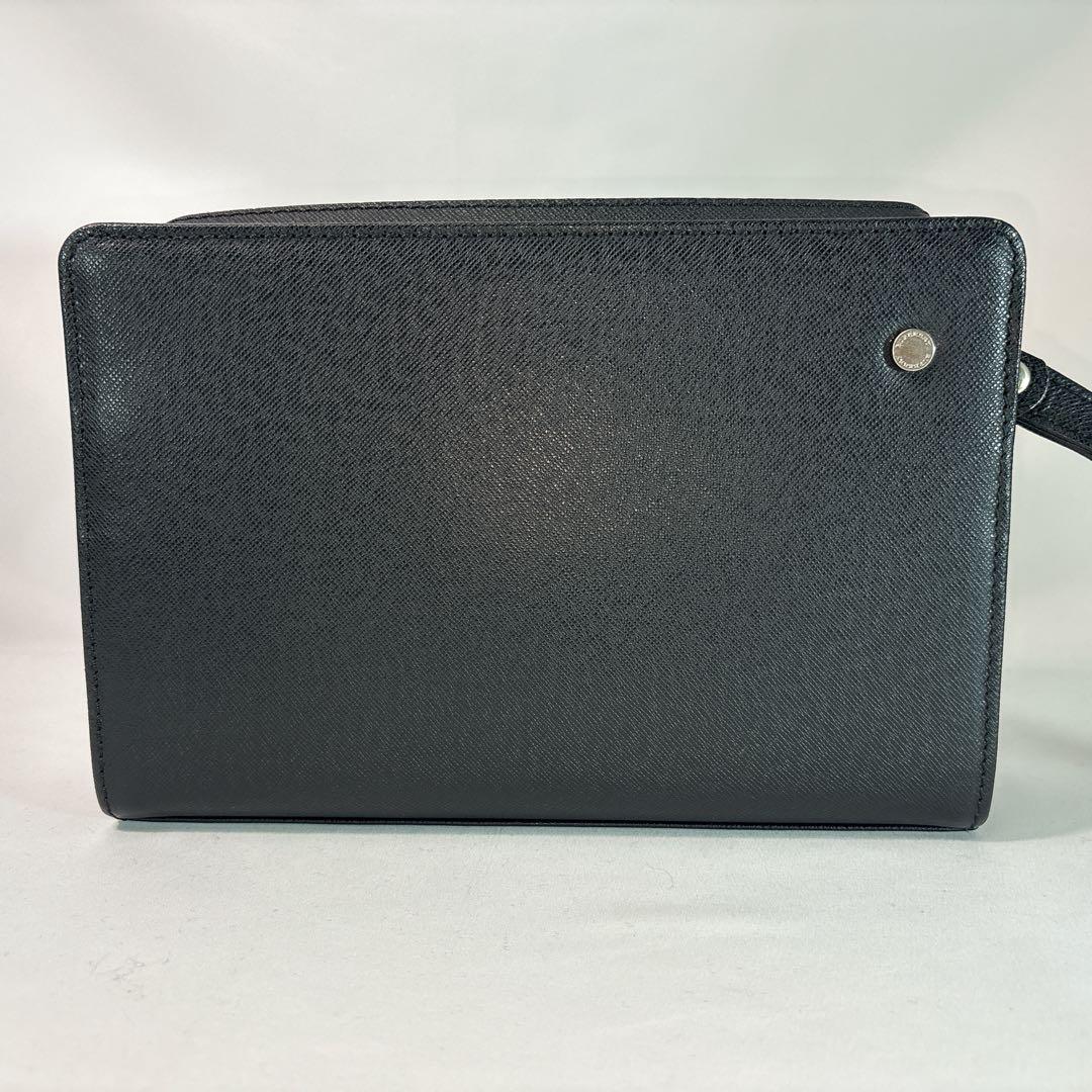【美品】BURBERRY バーバリー レザー セカンドバッグ クラッチバッグ
