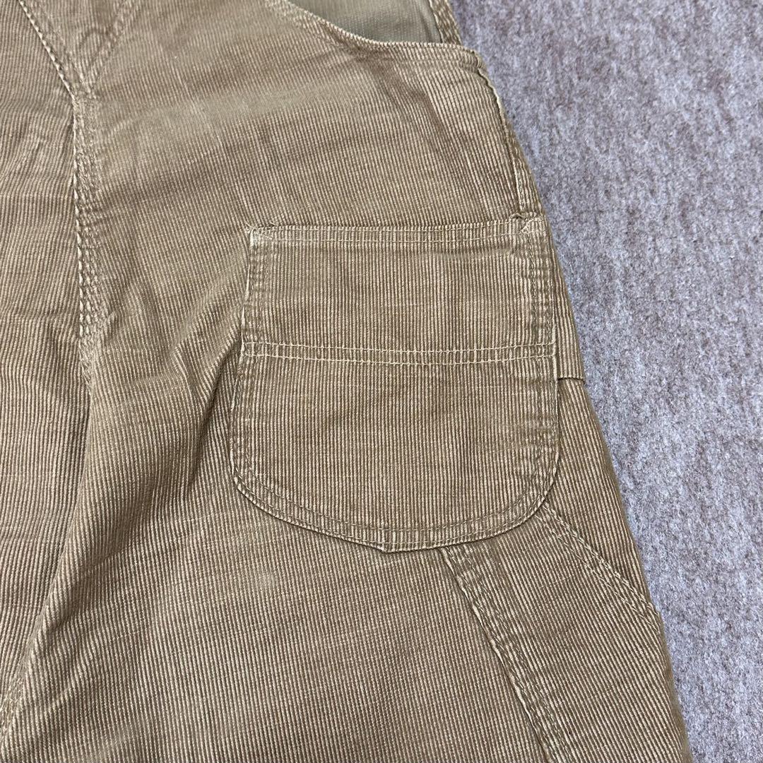 Lee オーバーオール コーデュロイ モカブラウン USA製 70s W34