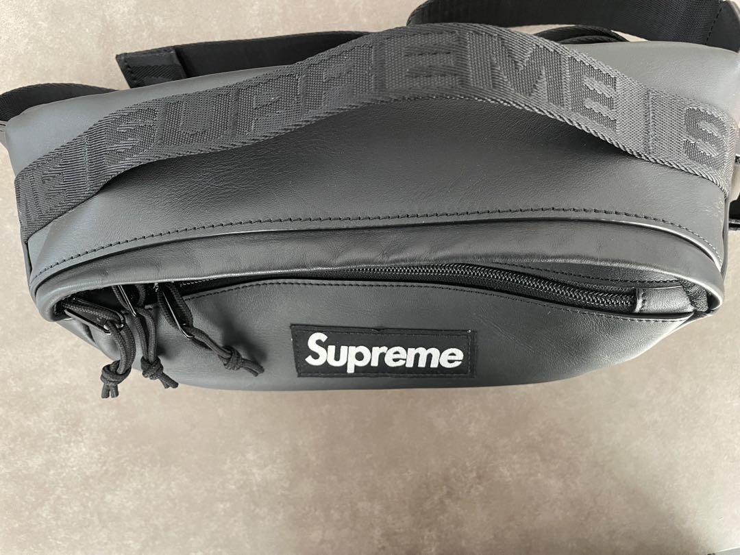 バッグ Supreme leather waist bag 2023fw week10