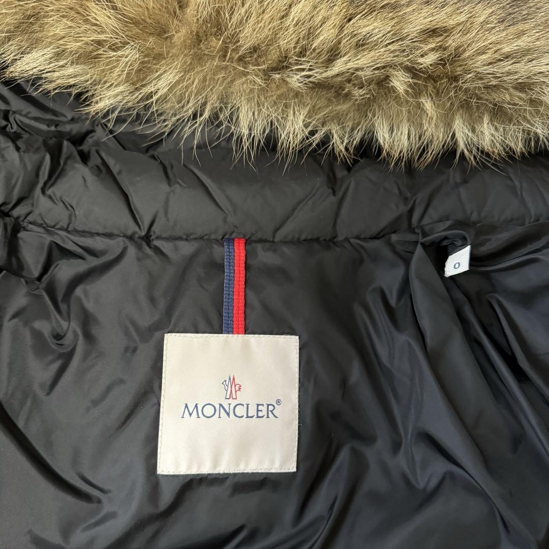 良品 MONCLER \"MARQUE マルク\" 国内正規 ブラック T0