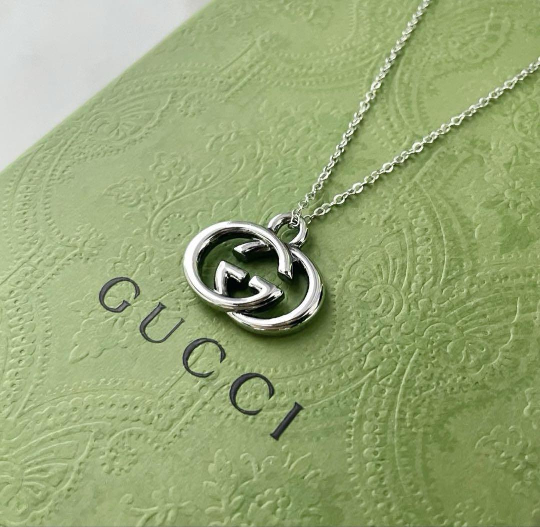 GUCCI チャーム ネックレス ⭐︎未使用品 GUCCI GGロゴ チャームネックレス【確実正規品