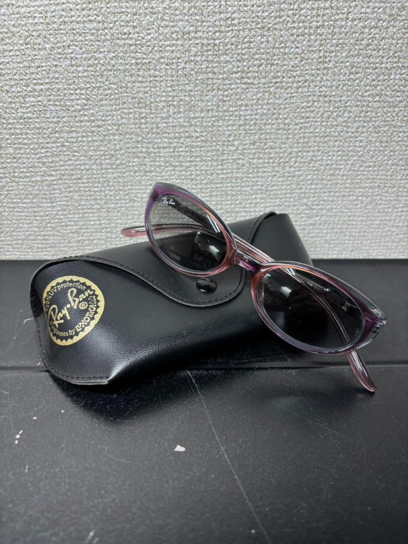 美品 RAY-BAN レイバン サングラス RB2124 パープル ケース付き