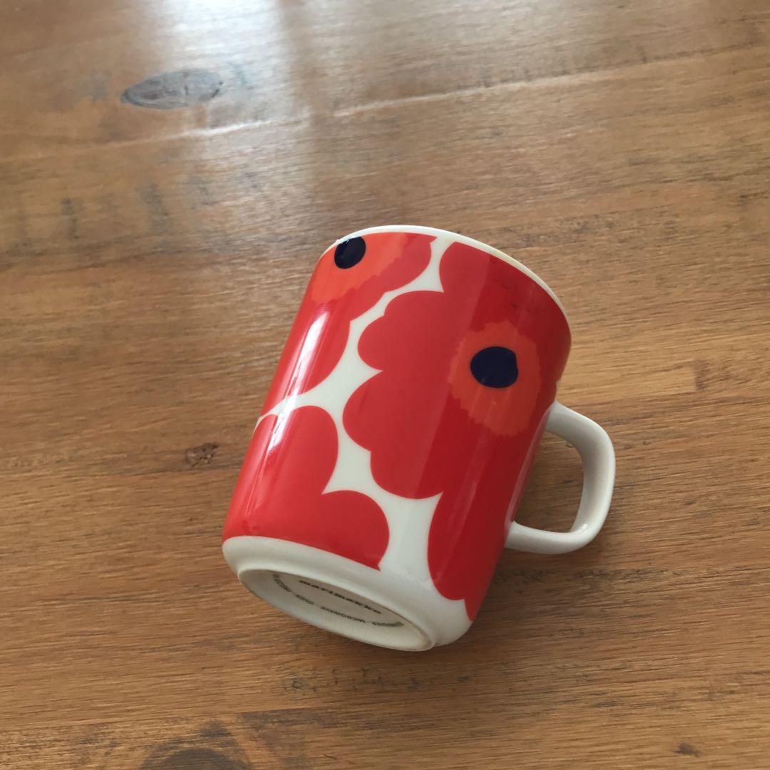 お気に入りのマリメッコのマグカップです♥(ˆ⌣ˆԅ)