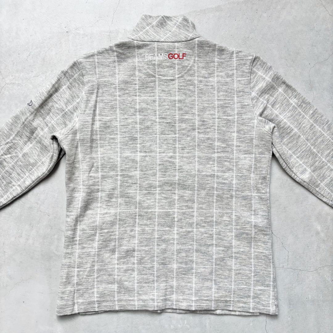 BEAMS GOLF ビームスゴルフ ウール混 ハーフジップハイネック