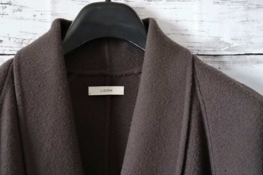 LIDNM Super 140s SHAWL COLLAR CAPE COAT LIDNM Super 140s SHAWL COLLAR CAPE COAT