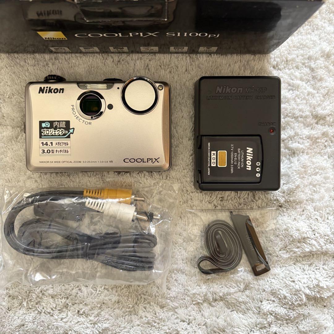 【動作確認済】Nikon ニコン COOLPIX S1100pj レトロコンデジ