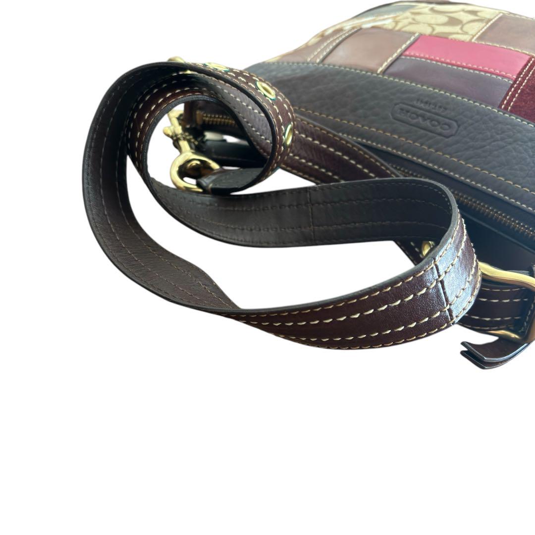 良品 コーチ COACH パッチワーク シグネチャー ショルダー 10435