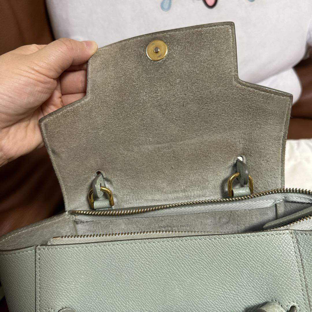 CÉLINE ミントグリーン ショルダーバッグ
