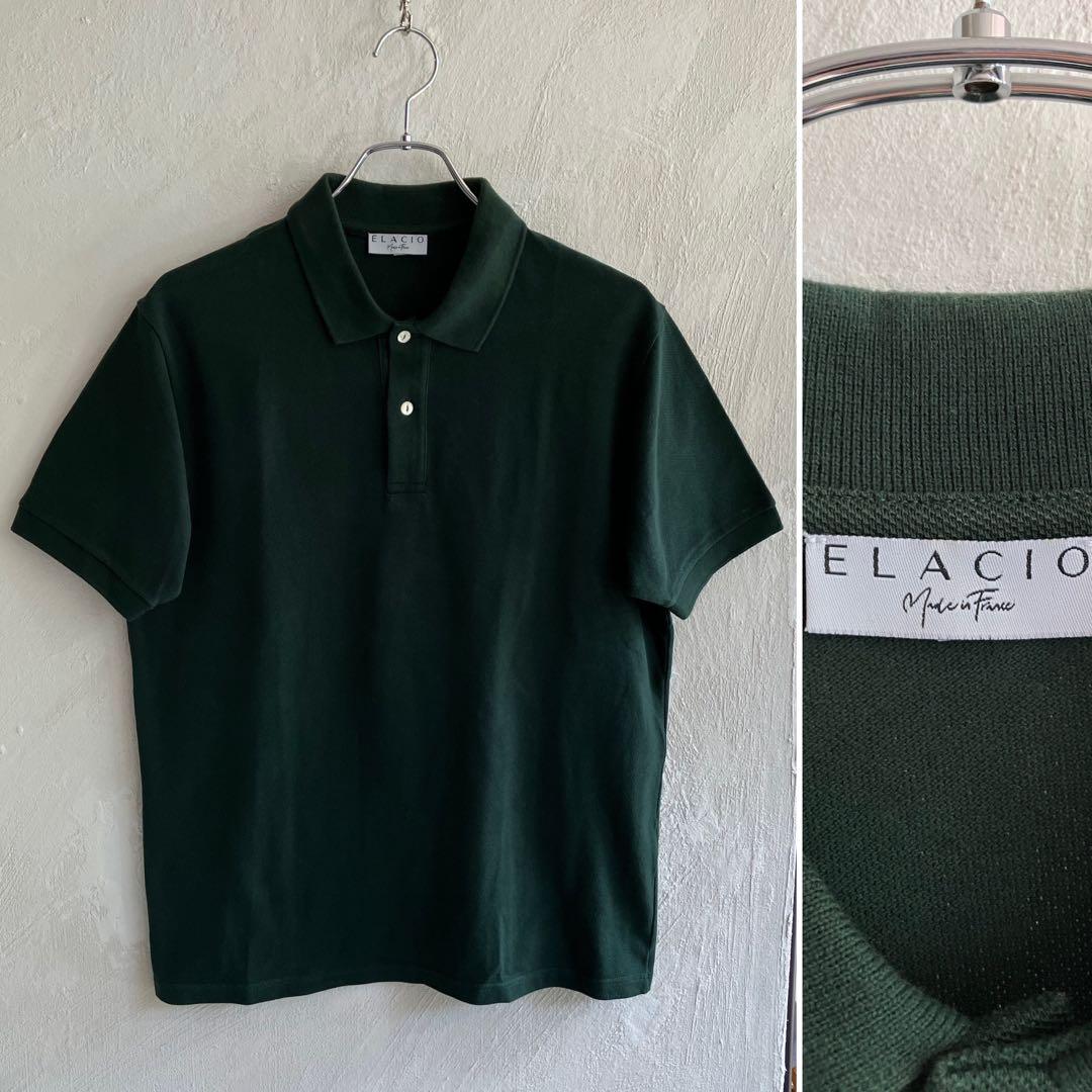 フランス製 ELACIO グリーン ポロシャツ エラシオ BEAMS f