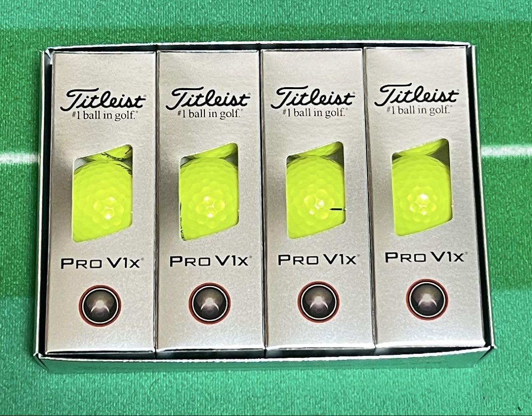 Titleist Pro V1x 2025 イエロー 12個入り