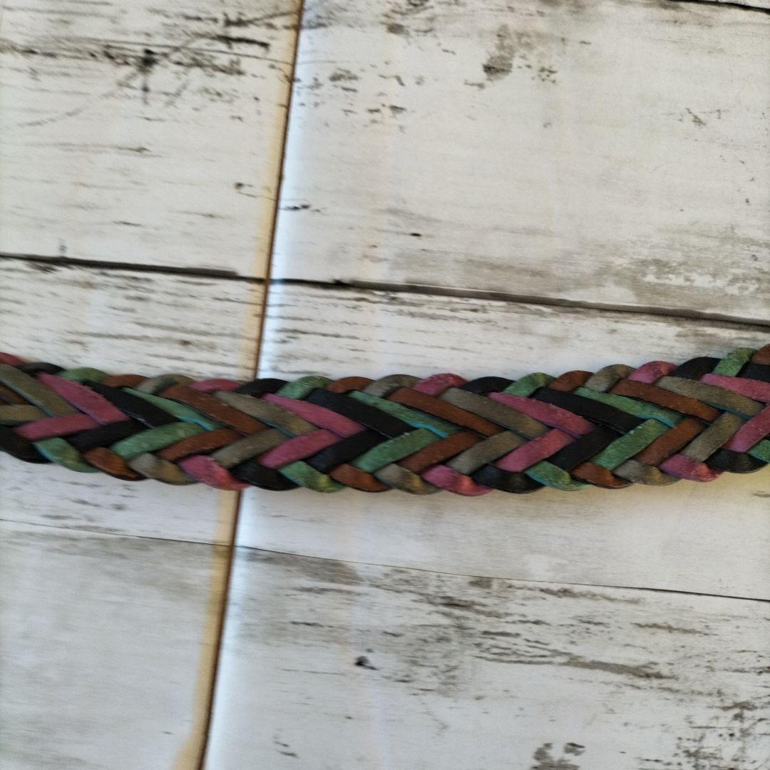 イングランド製 REGENT BELT COMPANY 本革メッシュベルト