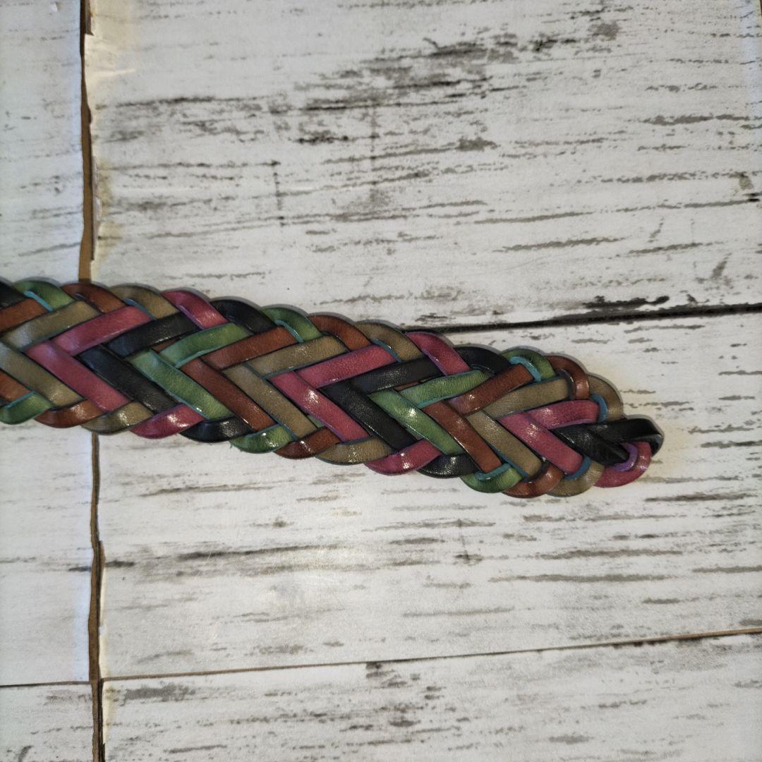 イングランド製 REGENT BELT COMPANY 本革メッシュベルト