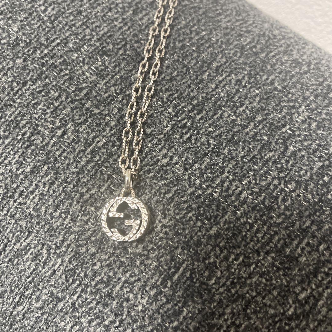 【正規品】Gucci シルバー ネックレス　燻