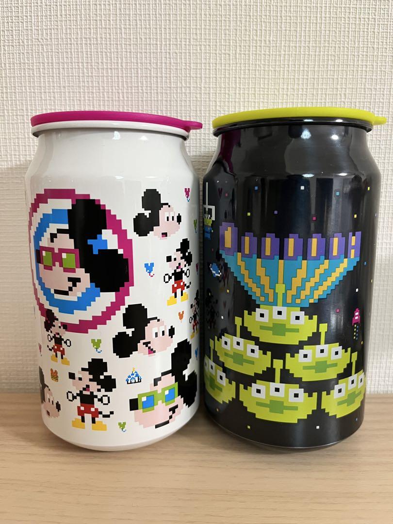 ディズニー　タンブラー　プルタブ缶風　レトロ　ミッキー　トイストーリー　新品
