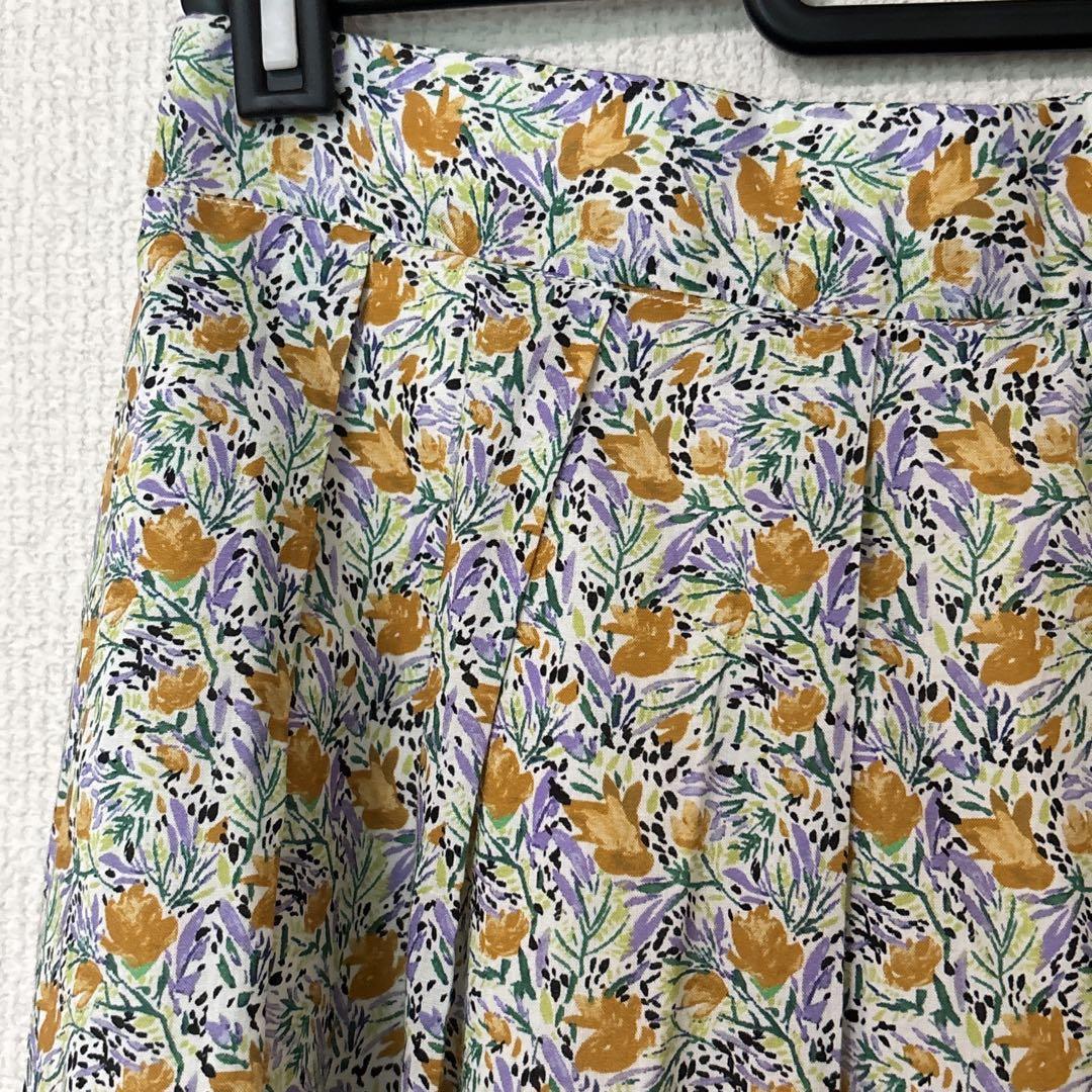 【Te chichi】フラワー プリント コットンローン スカート