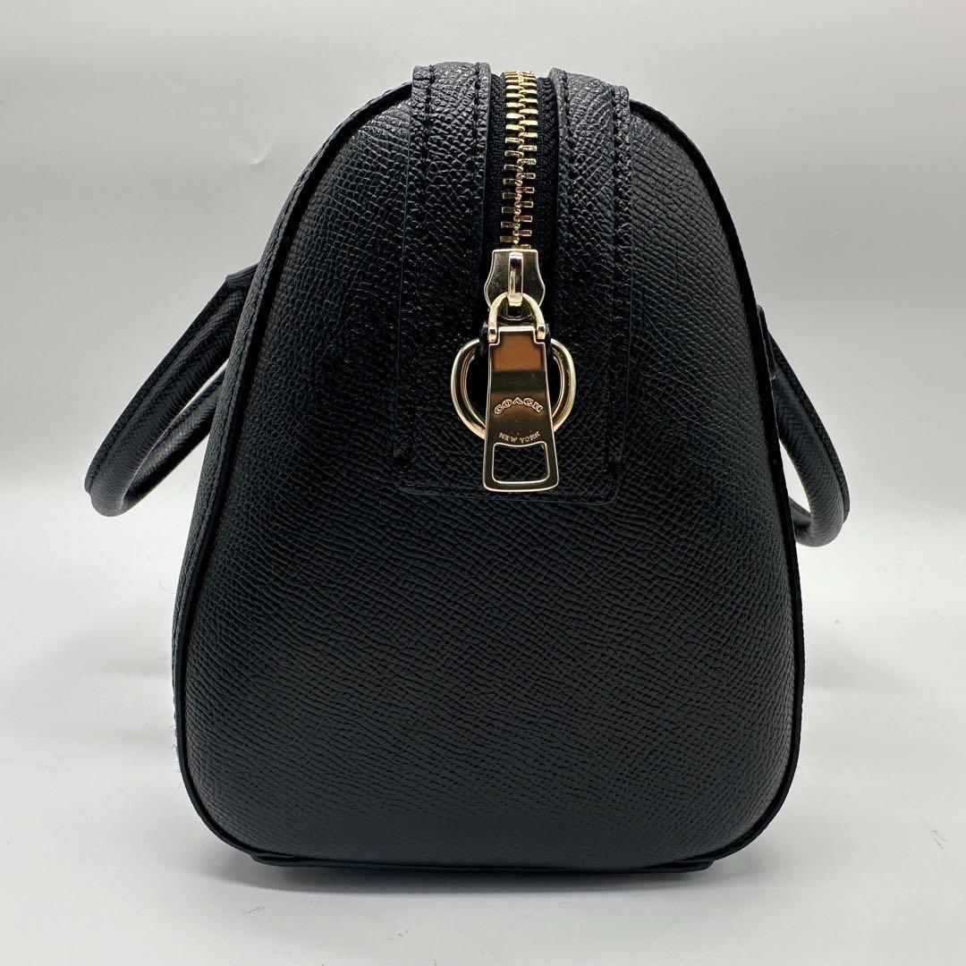 【極美品】COACH コーチ　ハンドバッグ　ミニボストンバッグ　ブラック