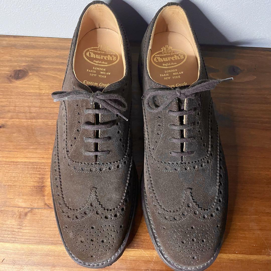 ほぼ新品】Church's Fairfield スエードウイングチップUK9 ほぼ新品】Church's Fairfield スエードウイングチップUK9