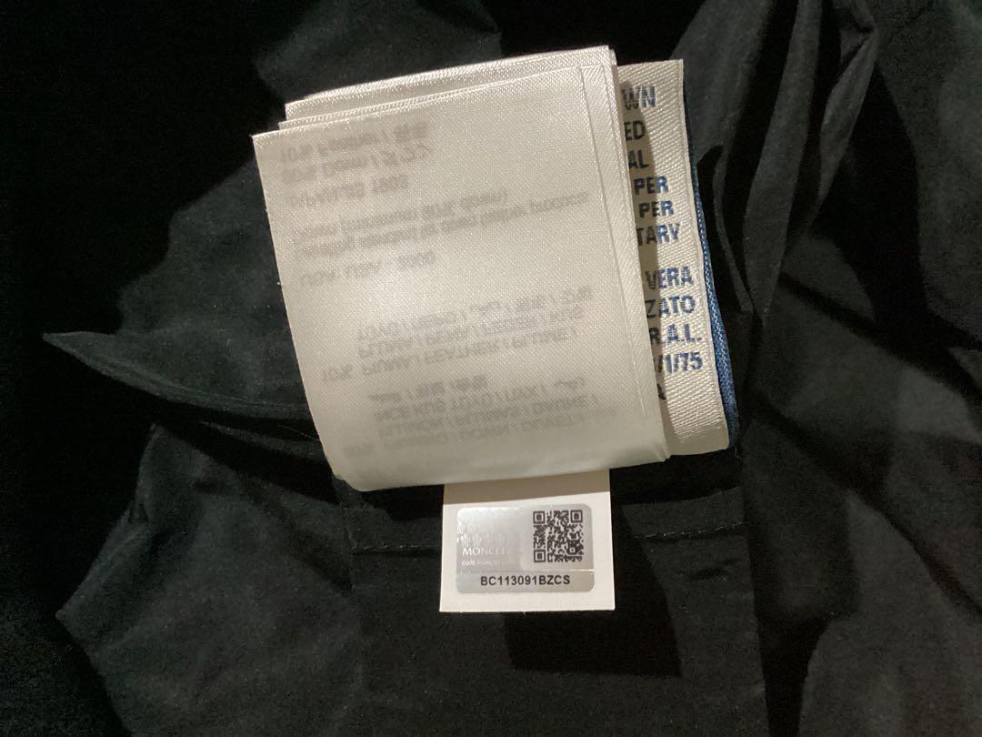 MONCLER ダウンコートジャケット ウール 美品 国内正規品 ガーメント付 画像11