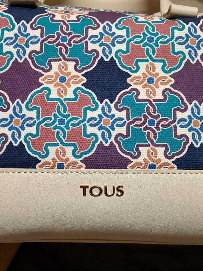 新品未使用 TOUSトウス ショルダーバッグ ブルー系 熊 2way