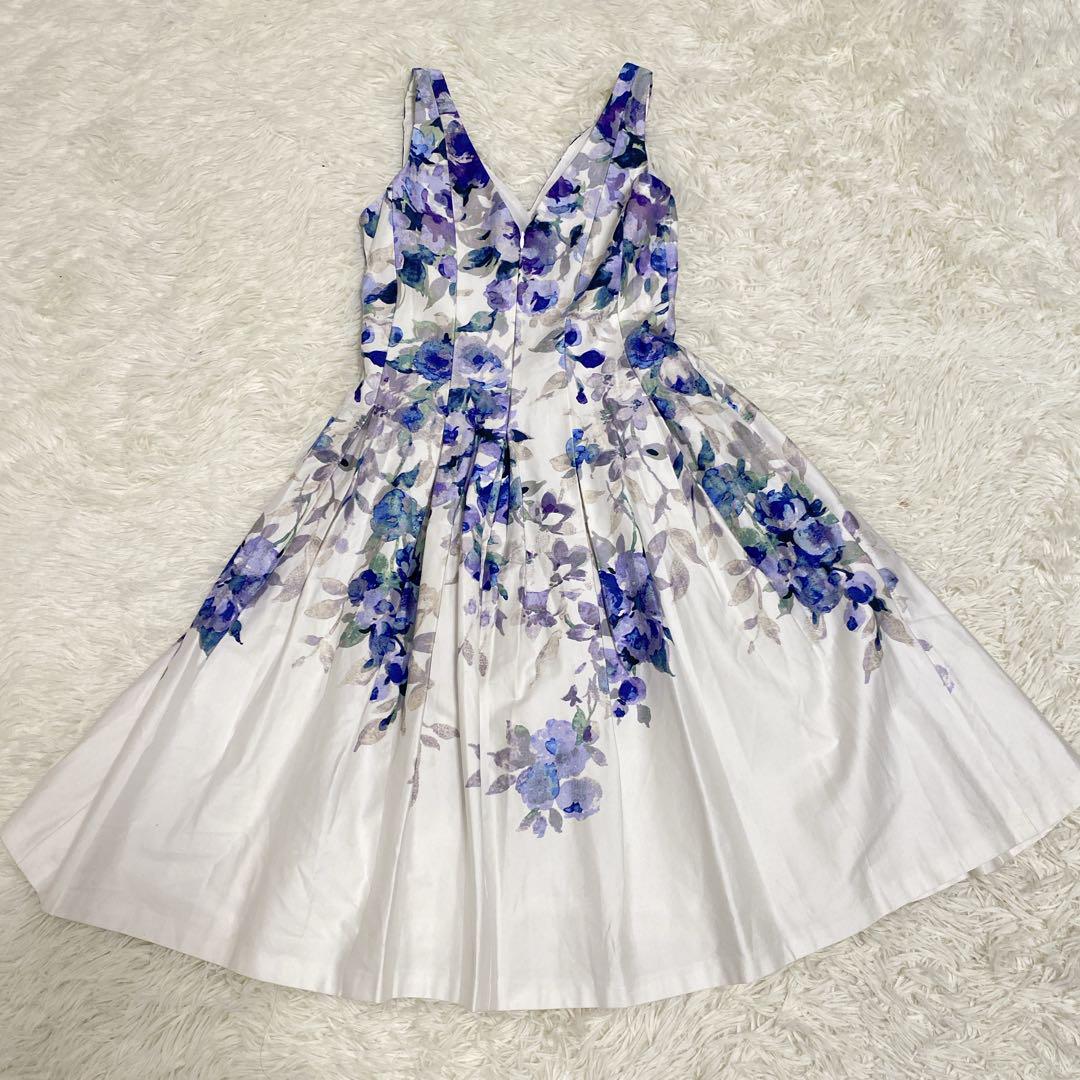 ローレンラルフローレン】ノースリーブドレスワンピース 花柄