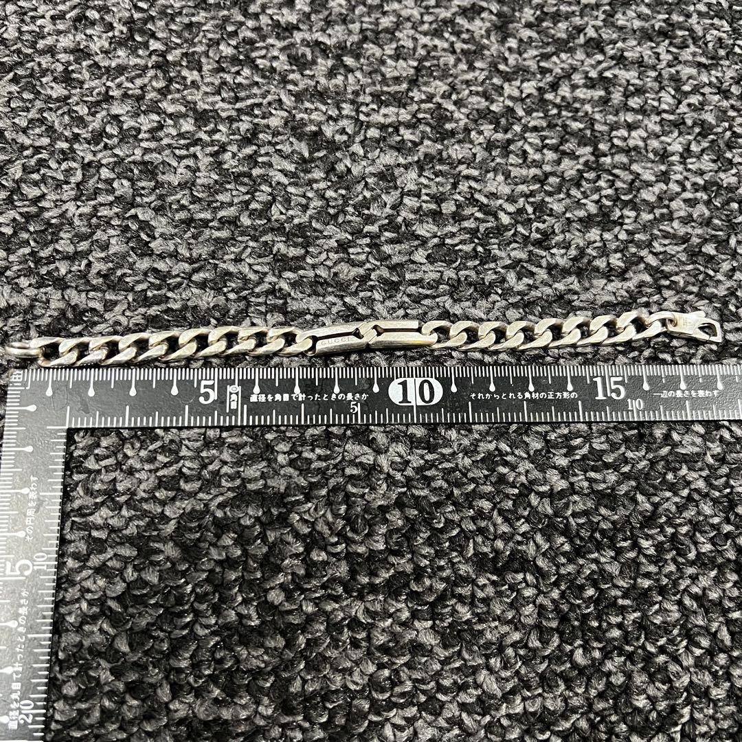 GUCCI グッチ　メンズ　シルバーチェーンブレスレット