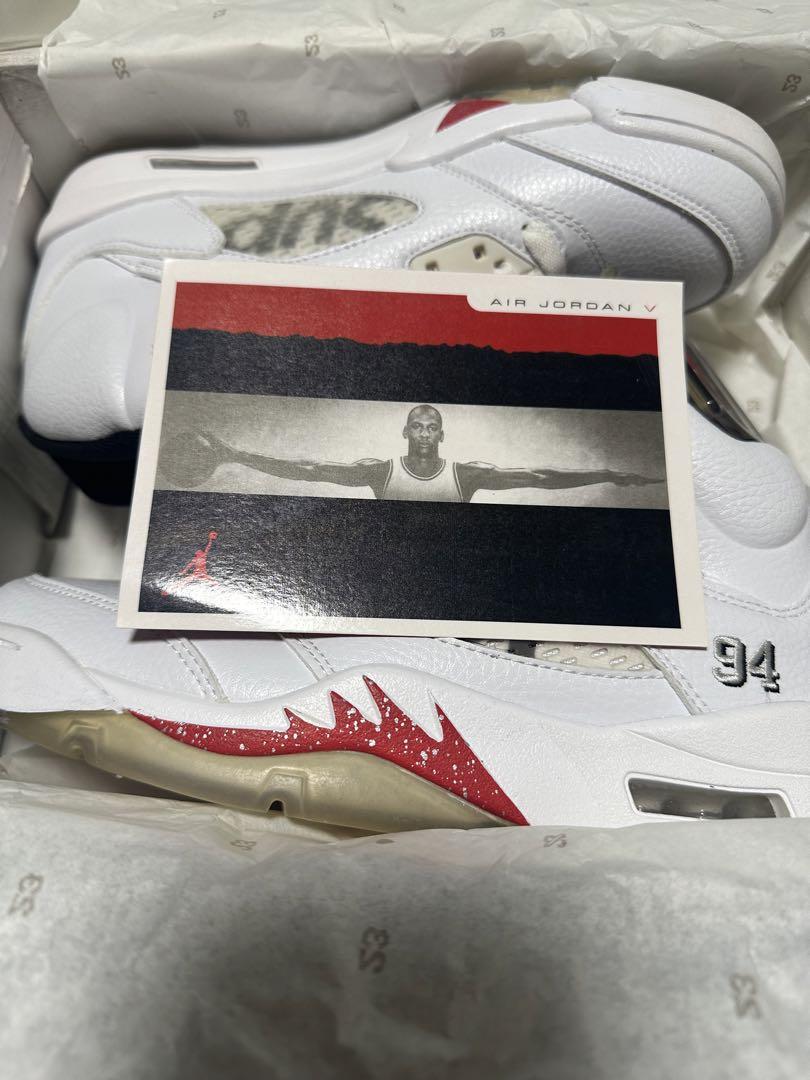 シュプリーム×ナイキ AIR JORDAN 5 RETRO 新品未使用 画像3
