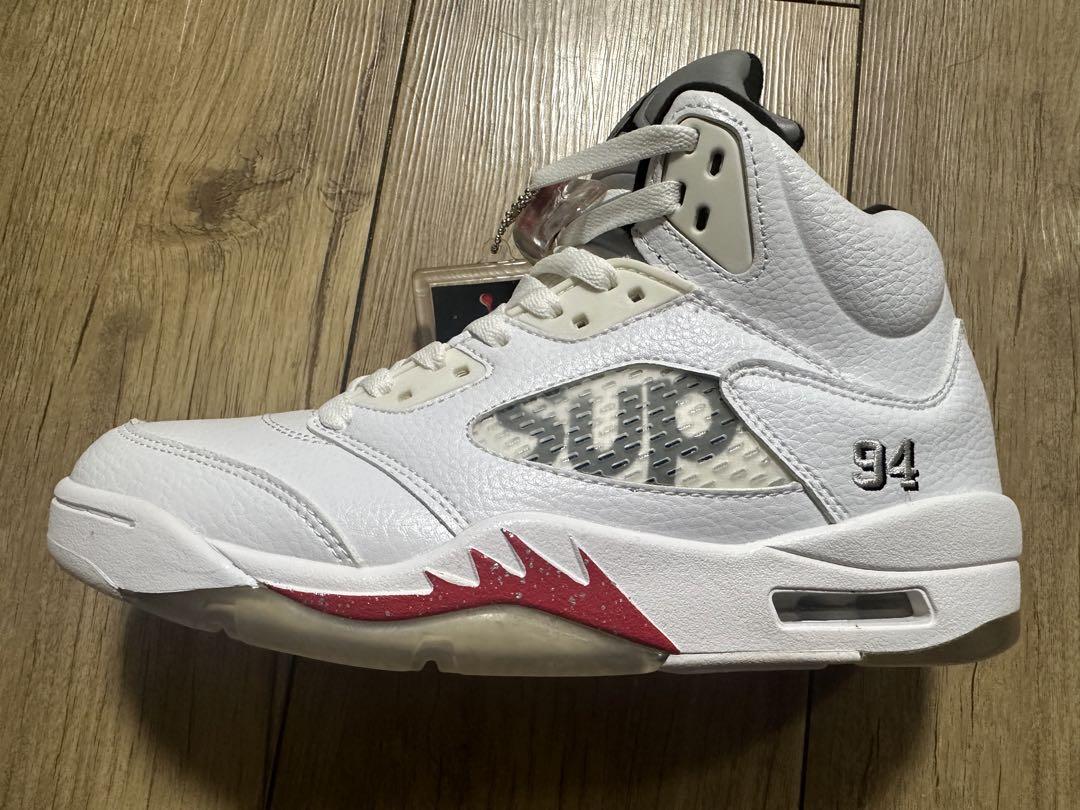 シュプリーム×ナイキ AIR JORDAN 5 RETRO 新品未使用 画像9