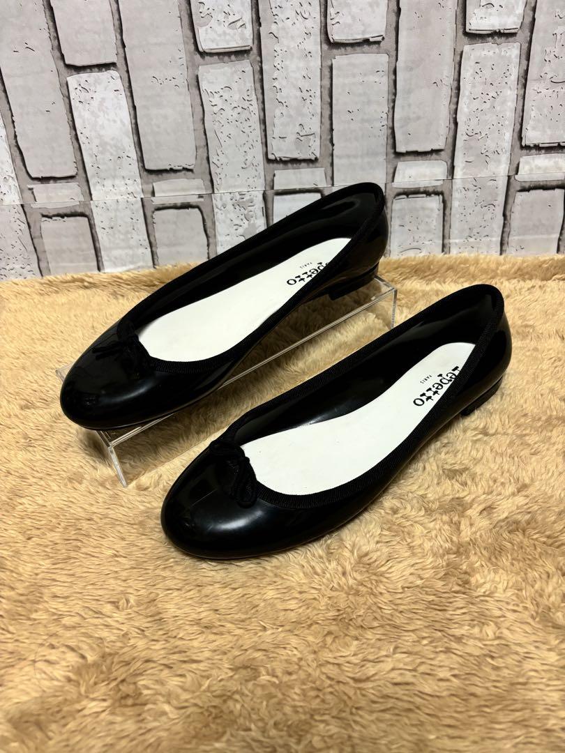 【美品】repetto レペット サンドリオンベイビー ブラック38