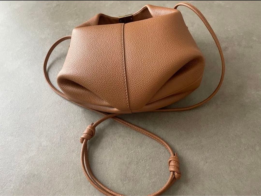 最新 POLENE　ポレーヌ Beri ショルダーバッグ　キャメル 【A1858819533】(12480円)