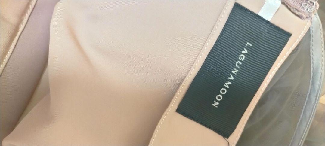 LAGUNAMOON パンツドレス
フリル シースルードレス 
ピンク/サイズS