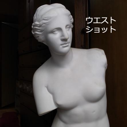 【ミロのビーナス：半身像】石膏像　デザイン　インテリア　高さ５５cm