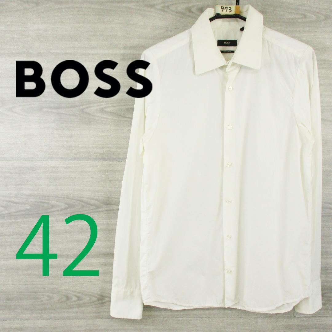 春夏 BOSS●ヒューゴボス＜長袖ドレスシャツ＞M0973ｍ
