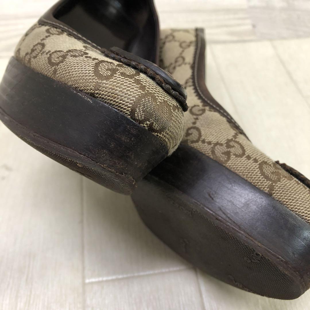 花*様 GUCCI グッチ パンプス 35C 213003 GG柄 ジャガード×