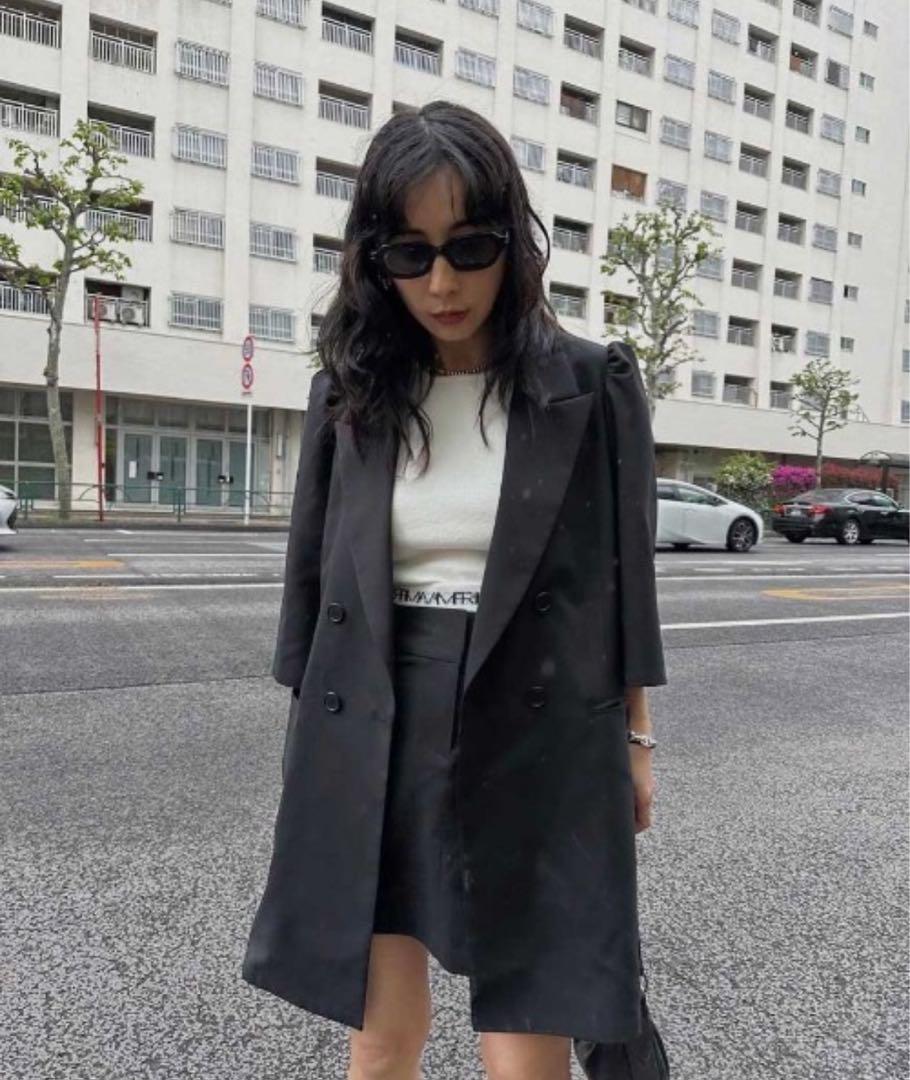 ジャケット・アウター Ameri PUFF SLEEVE WOOL JACKET 69374664b_8_d_500.jpg