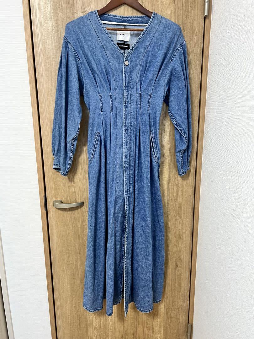 AMERI デニム ロングワンピース　ジャパンデニム