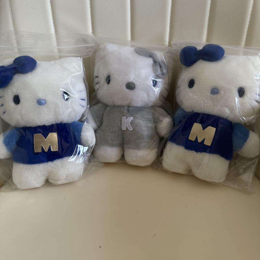 ハローキティ ぬいぐるみ 3体セット ハローキティ ぬいぐるみ M K 3体セット - メルカリ